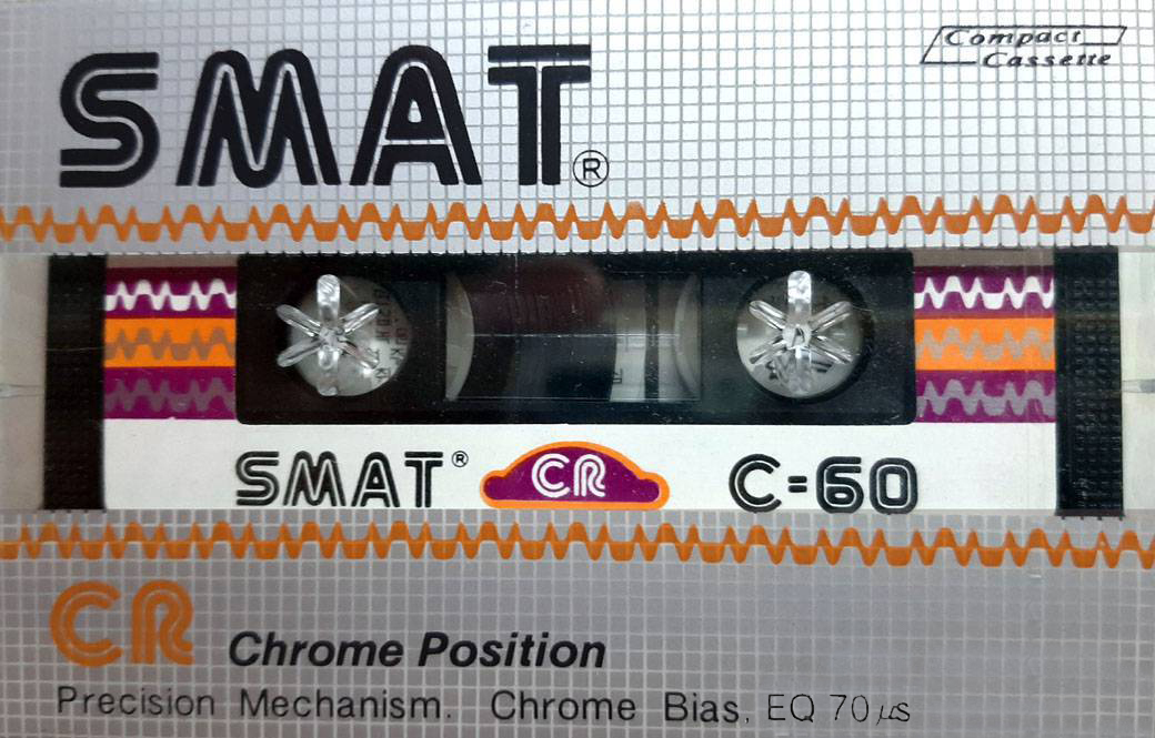 Compact Cassette Smat CR 60 Type II Chrome 1982 South Korea