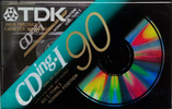 Compact Cassette TDK CDing 1 90 "CDING1-90EC" Type I Normal 1997 Europe