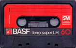 Compact Cassette BASF Ferro Super LH 60 "Small Window" Type I Normal 1977 Europe