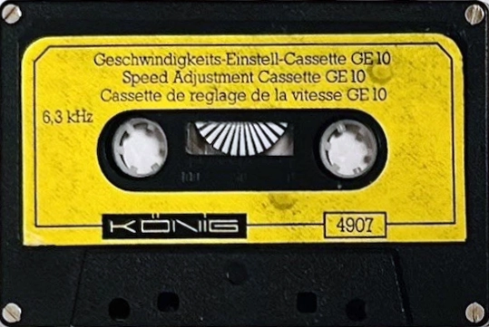 Compact Cassette Konig "GE 10" Service Cassette Europe