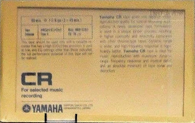 Compact Cassette:  Yamaha - CR 90