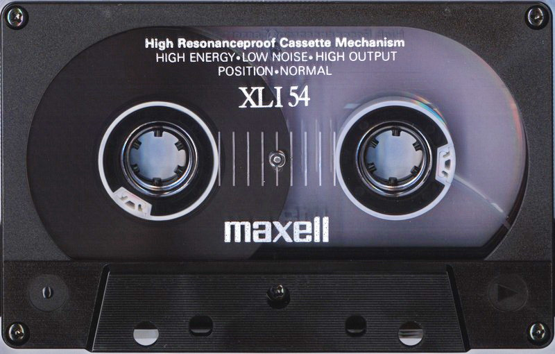 Compact Cassette Maxell XLI 54 Type I Normal 1989 Japan