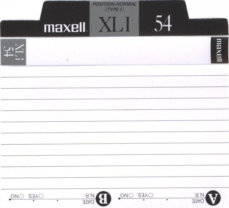 Compact Cassette: Maxell / Hitachi Maxell - XLI 54