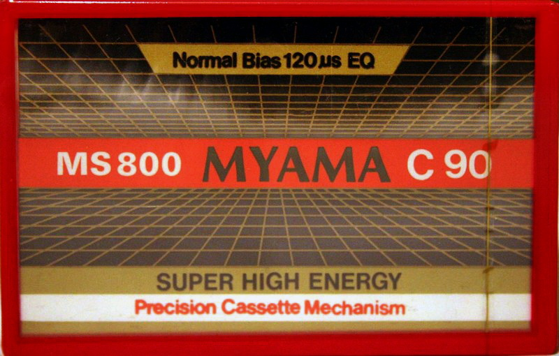 Compact Cassette Myama MS 800 90 Type I Normal Worldwide