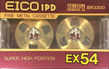 Compact Cassette Eico 1PD EX 54 Type II Chrome 1985 Japan
