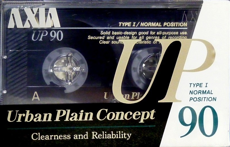 Compact Cassette AXIA UP 90 "UP N 90" Type I Normal 1989 Japan