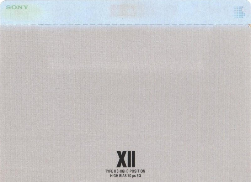 Compact Cassette Sony XII 46 "C-46X2C" Type II Chrome 1996 Japan