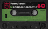 Compact Cassette Iplas 60 Type III Ferro Chrome 1978 Yugoslavia