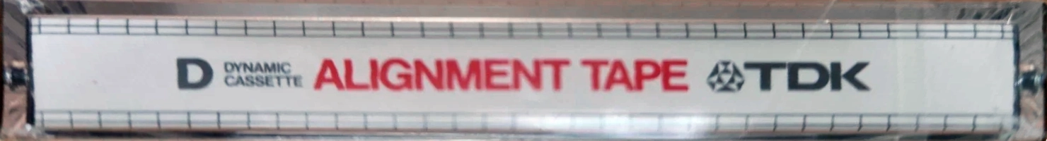 Compact Cassette TDK D "Alignment tape AC-212" Service Cassette 1982 North America
