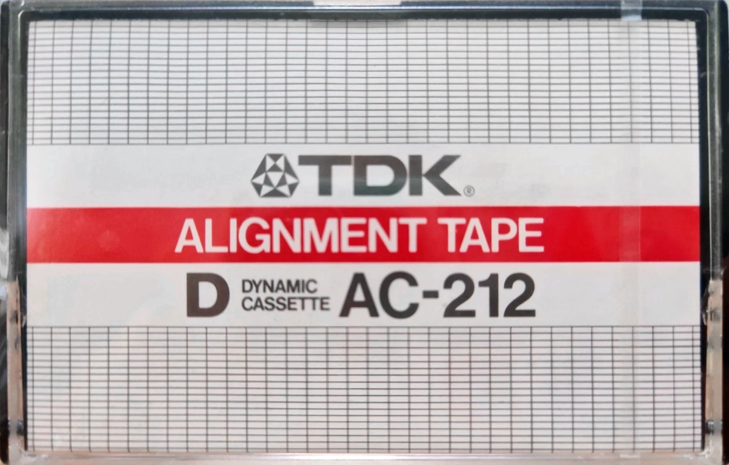 Compact Cassette TDK D "Alignment tape AC-212" Service Cassette 1982 North America