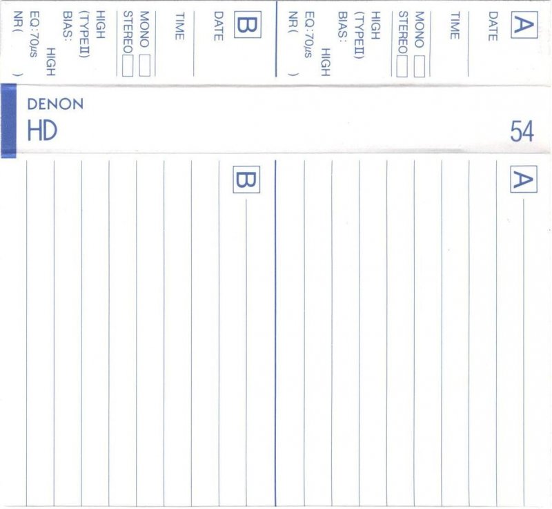 Compact Cassette: Nippon Columbia / Denon Denon - HD 54