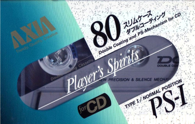 Compact Cassette AXIA PS-I / PS-1 80 "PS-1 B 80" Type I Normal 1991 Japan