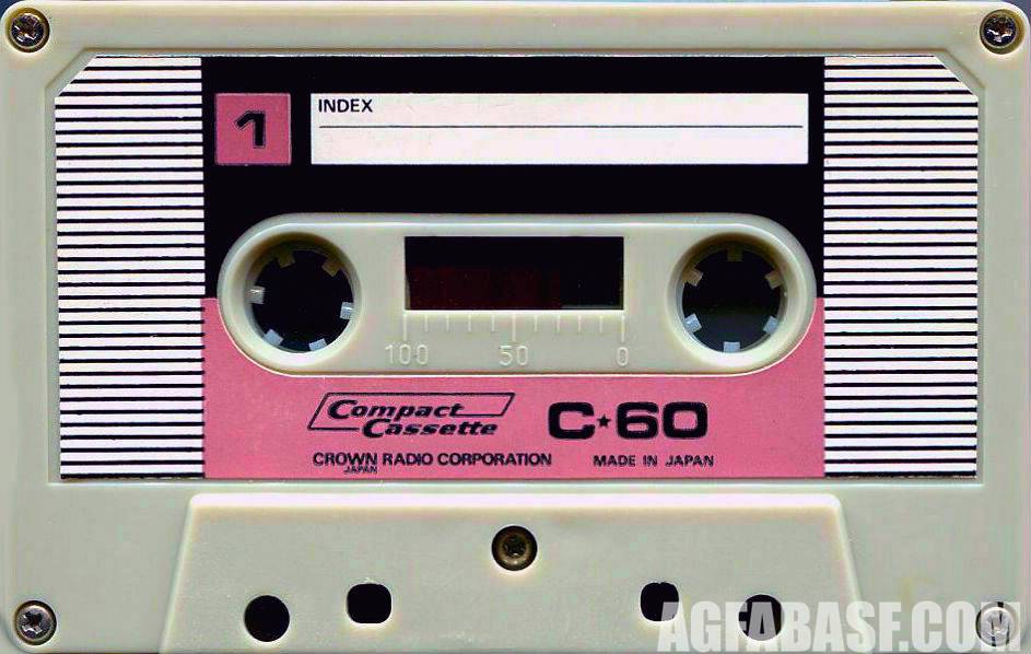 Compact Cassette Crown / Crown Radio Corporation 60 Type I Normal 1971 Japan