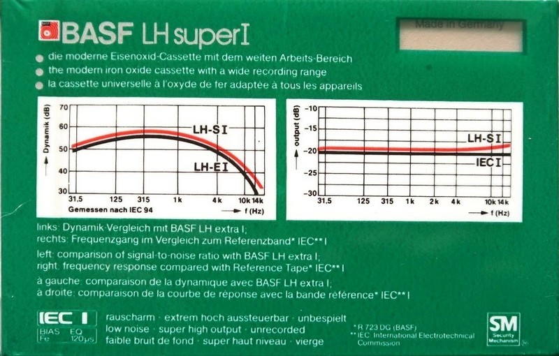 Compact Cassette: BASF  - LH Super I 90