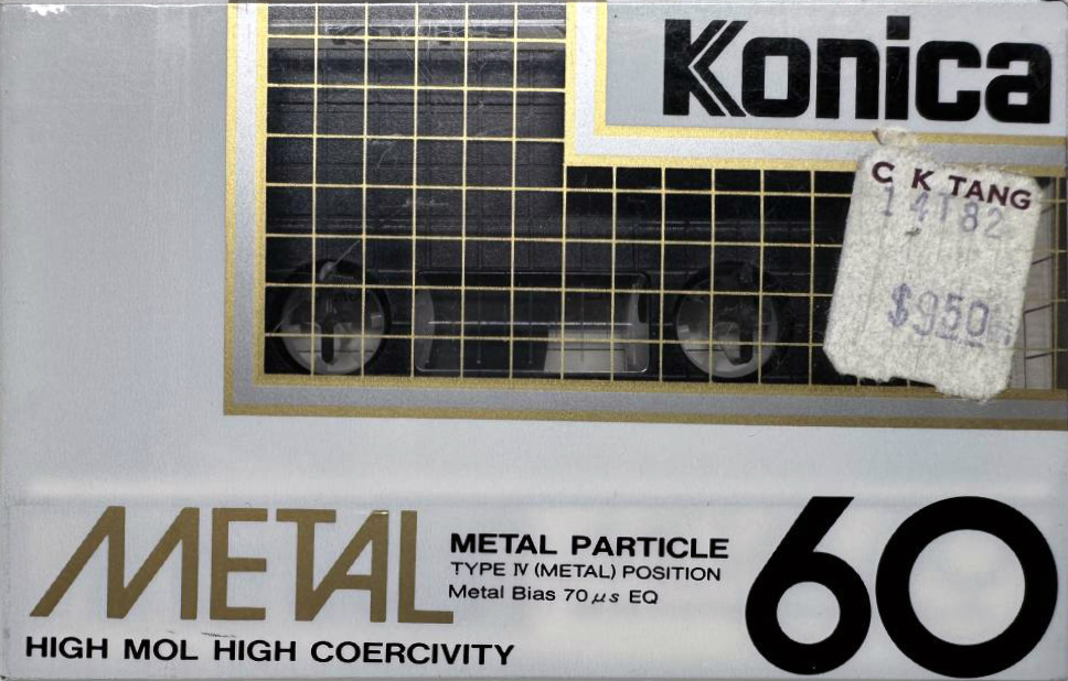 Compact Cassette Konica Metal 60 Type IV Metal 1984 USA
