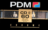 Compact Cassette PDM CD X 60 Type II Chrome 1990 Europe