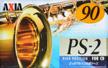 Compact Cassette AXIA PS-II / PS-2 90 "PS2H 90" Type II Chrome 1996 Japan