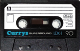 Compact Cassette Currys LDX-1 90 Type I Normal 1981 UK