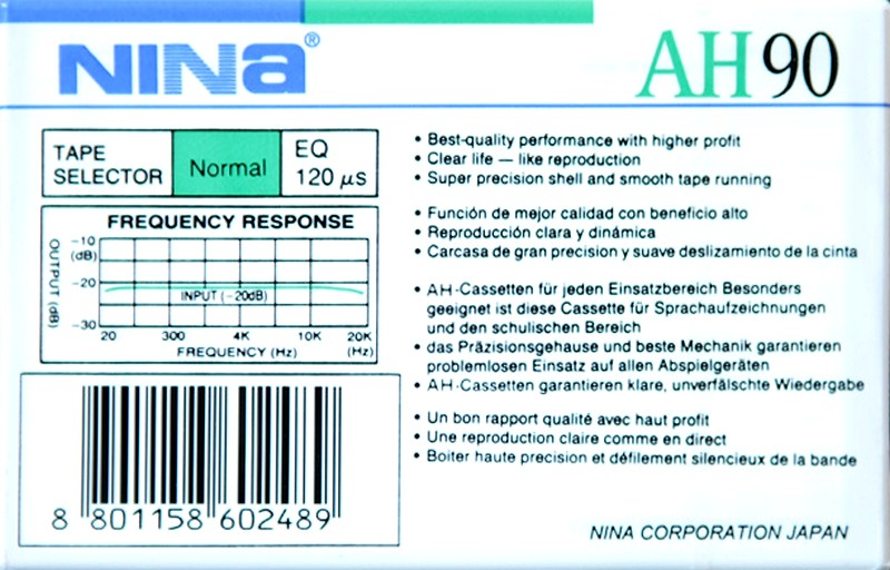 Compact Cassette:  Nina - AH 90