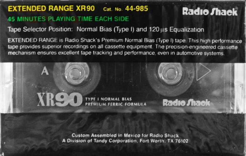 3 pack: Realistic Radio Shack - XR 90