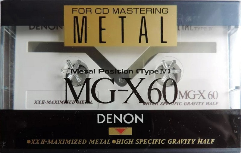 Compact Cassette Denon MG-X 60 Type IV Metal 1991 Japan