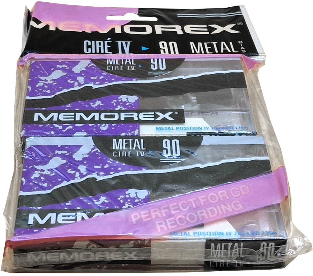 Blister Memorex Cire 90 Type IV Metal 1991 North America