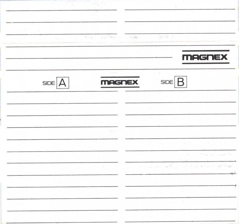 Compact Cassette: FUJI Magnex -  60