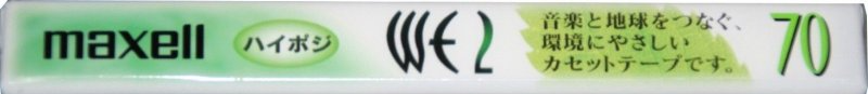Compact Cassette Maxell WE 70 "WE2-70" Type II Chrome 1999 Japan