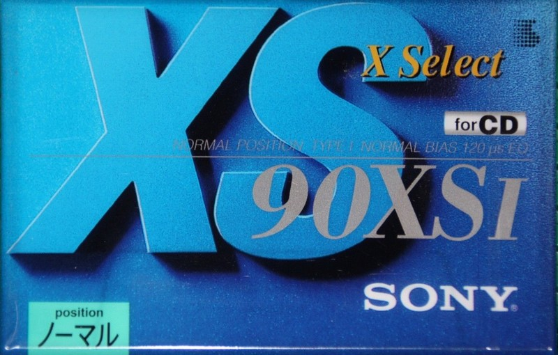 Compact Cassette Sony X Select 90 "C-90XS1" Type I Normal 1994 Japan