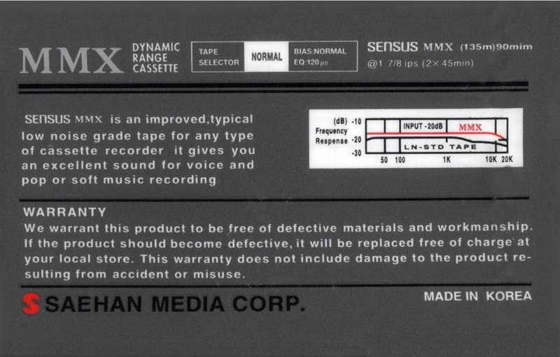 Compact Cassette:  Sensus - MMX 90