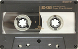 Compact Cassette Sony UX-S 60 Type II Chrome 1988 USA