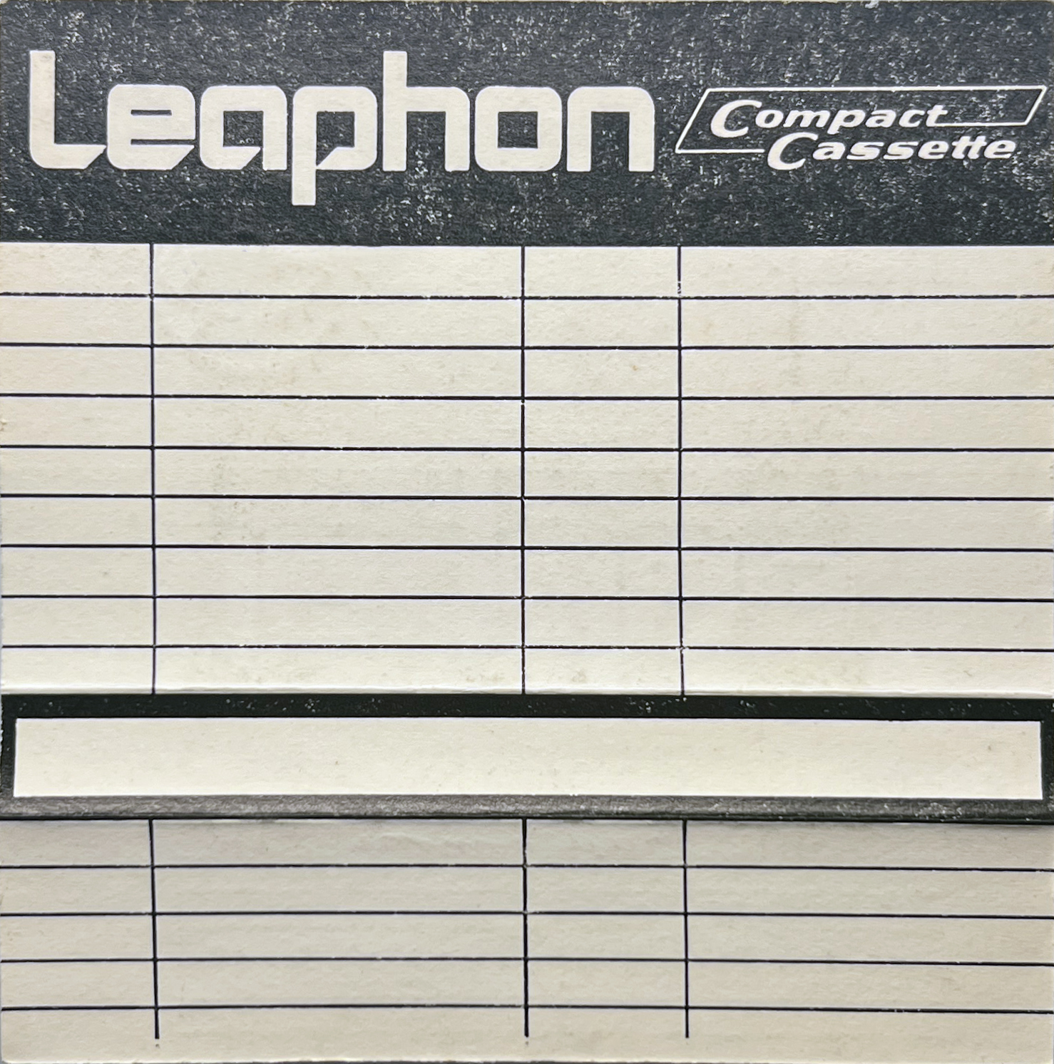 Compact Cassette Leaphon 90 Type I Normal Unknown Country