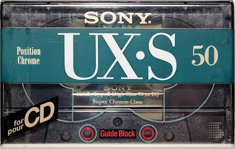 Compact Cassette Sony UX-S 50 Type II Chrome 1992 Europe