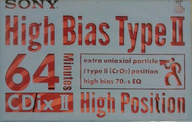 Compact Cassette Sony CDix II 64 Type II Chrome 1991 Japan