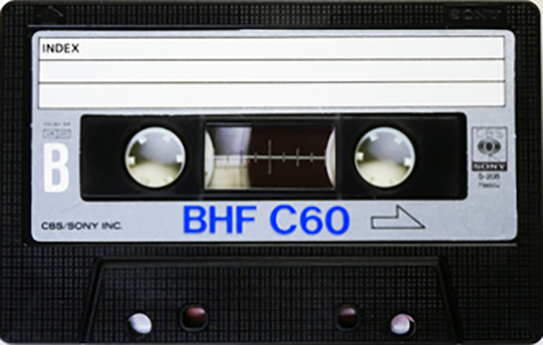 Compact Cassette CBS / Sony BHF 60 Type I Normal 1973 Japan
