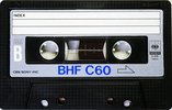 Compact Cassette CBS / Sony BHF 60 Type I Normal 1973 Japan