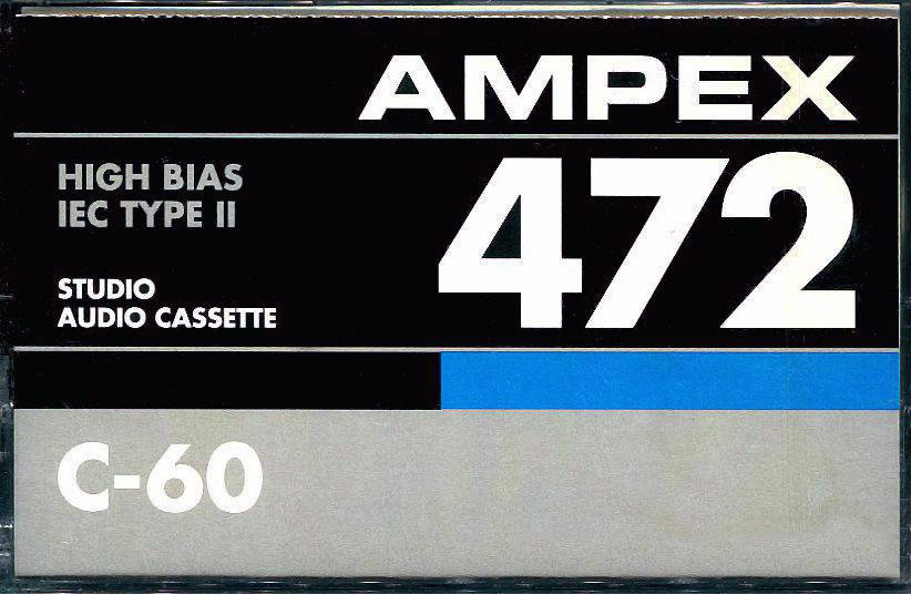 Compact Cassette Ampex 472 60 Type II Chrome 1995 USA