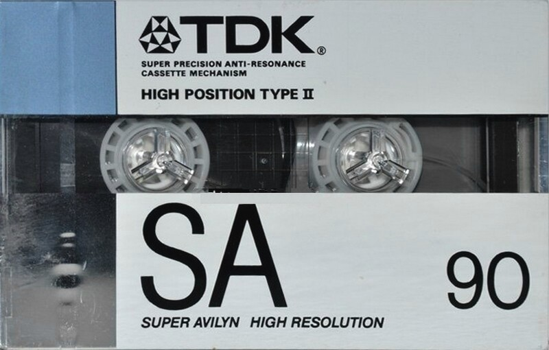 Compact Cassette TDK SA 90 "SA-90G" Type II Chrome 1988 Japan