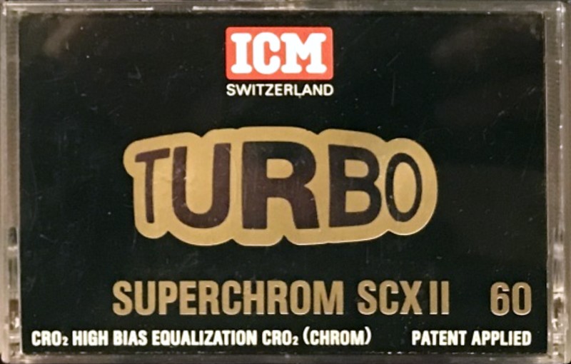 Compact Cassette ICM SCX II 60 "Turbo" Type II Chrome 1984 Europe