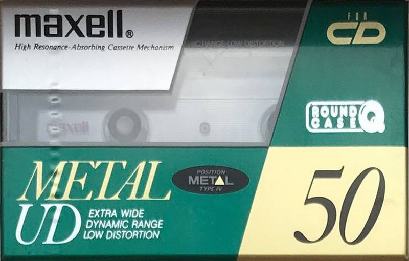 Compact Cassette Maxell Metal UD 50 "M-UD50" Type IV Metal 1990 Japan