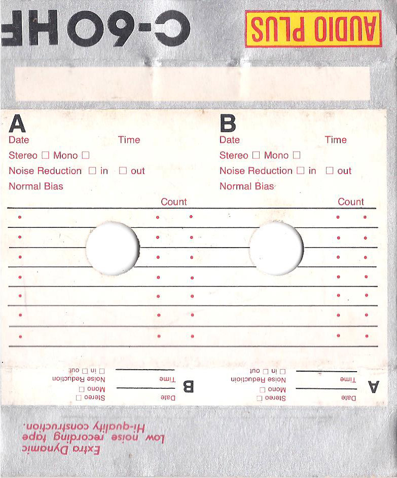 Compact Cassette Audio Plus 90 Type I Normal China