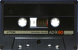 Compact Cassette TDK AD-X 60 Type I Normal 1984 Australia, Europe