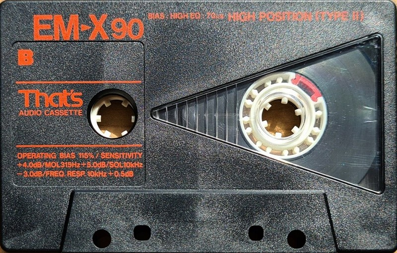 Compact Cassette Thats EM-X 90 Type II Chrome 1987 Europe