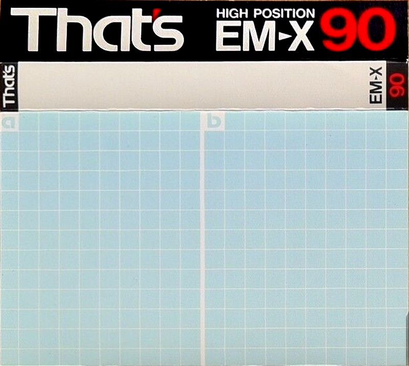 Compact Cassette Thats EM-X 90 Type II Chrome 1987 Europe