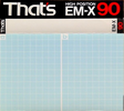 Compact Cassette Thats EM-X 90 Type II Chrome 1987 Europe
