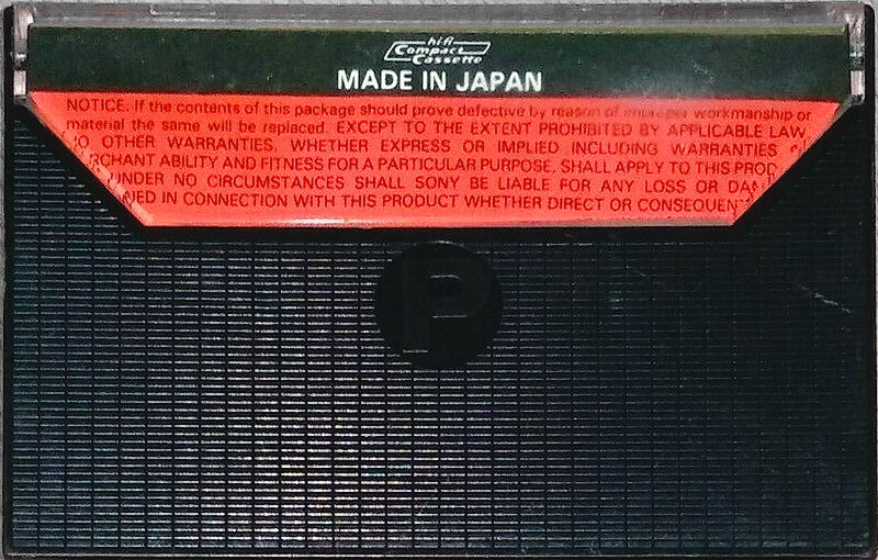 Compact Cassette Peacock 60 Type I Normal USA