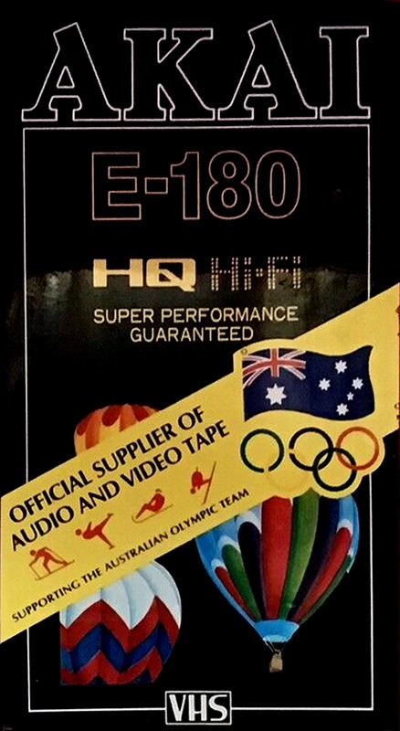 VHS, Video Home System Akai HQ HiFi 180 Type I Normal 1984 Australia