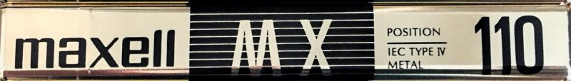 Compact Cassette Maxell MX 110 Type IV Metal 1992 North America