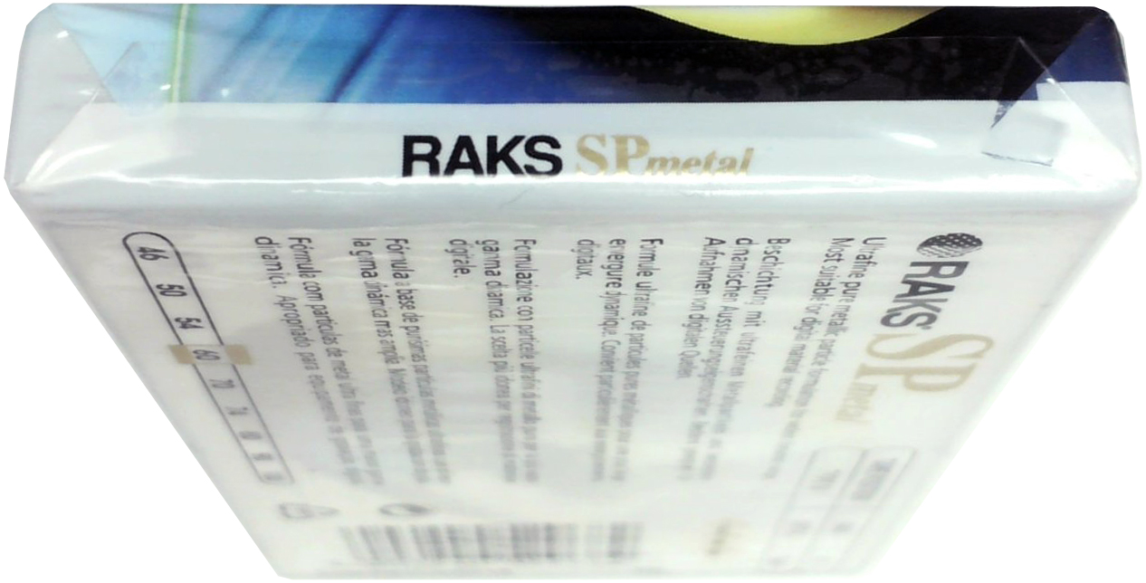 Compact Cassette RAKS SP 60 "SP Metal" Type IV Metal 1996 Europe