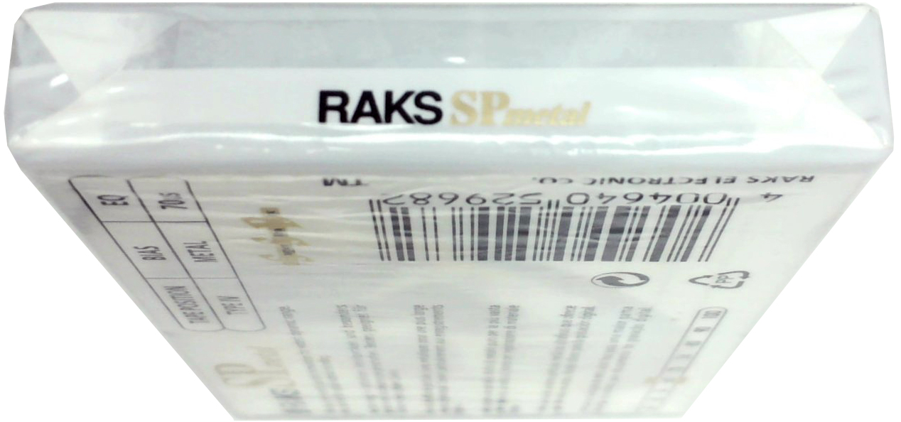 Compact Cassette RAKS SP 60 "SP Metal" Type IV Metal 1996 Europe